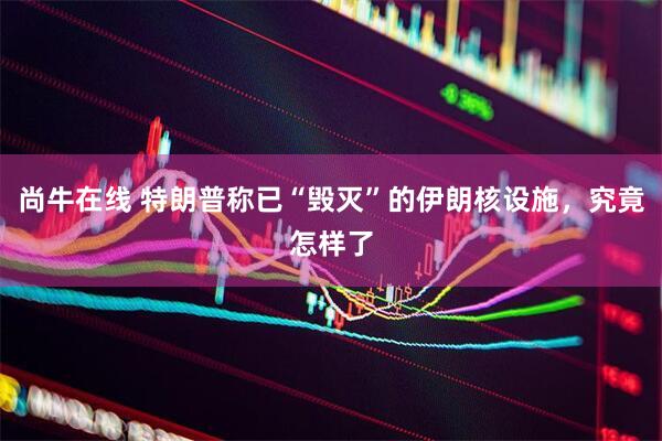 尚牛在线 特朗普称已“毁灭”的伊朗核设施，究竟怎样了