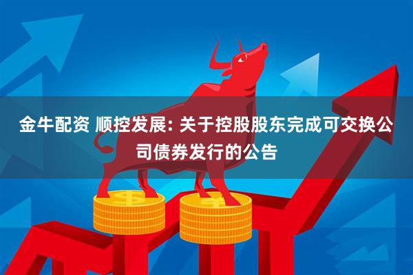 金牛配资 顺控发展: 关于控股股东完成可交换公司债券发行的公告